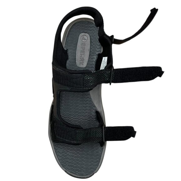 Sperry Rivington Men\'s Leather Sandals Size 13 Black Adjustable Straps Open‎ Toe main image 9